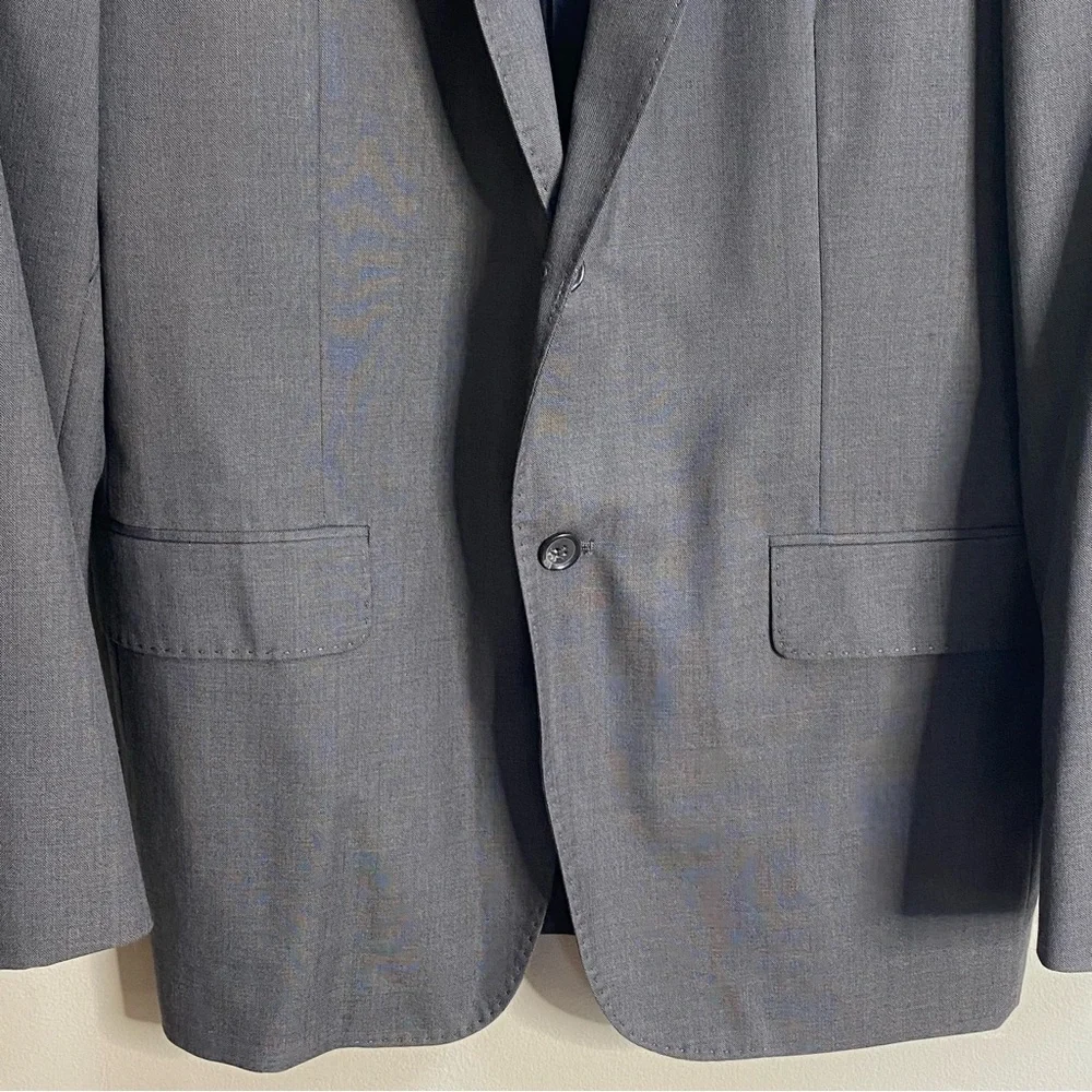 Men's Tasso Elba Grey Blazer Suit Jacket Size Large 42 - 44